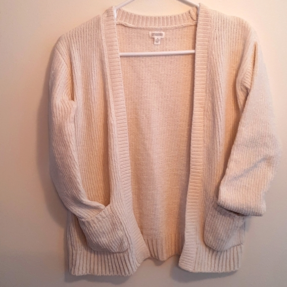 Gymboree Size M 7-8 Two Pocket White Sweater - Picture 1 of 9